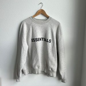 Grey essentials crew neck